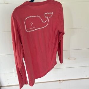 Vineyard Vines Kid's Coral Long Sleeve Tee